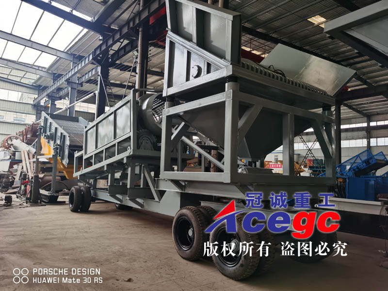 移動式絞洗筒式滾筒篩選礦車生產廠家