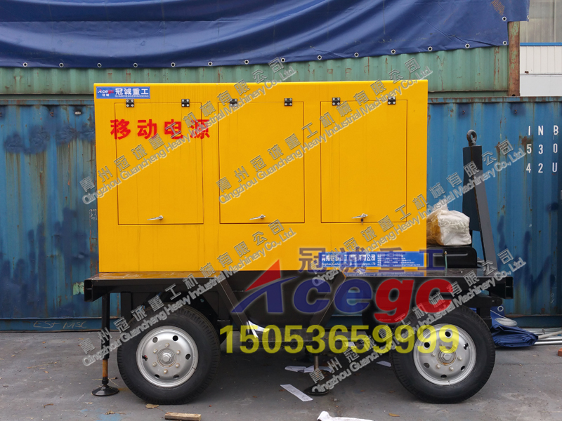 移動淘金車配套設備-移動發電機組